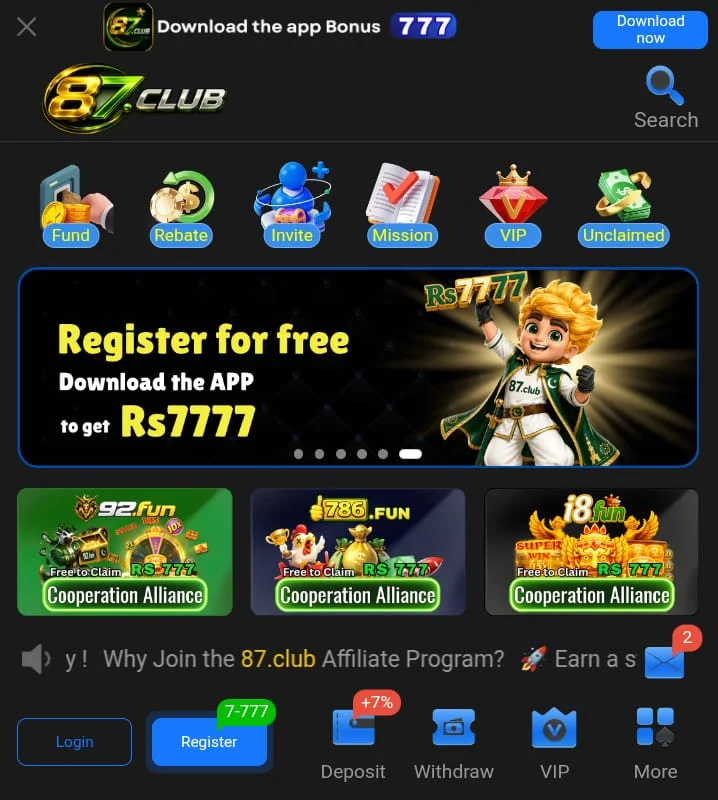 87 Club Game Download APK